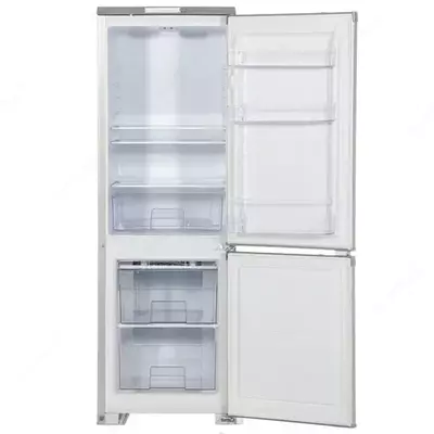 Бытовой двухкамерный холодильник "Бирюса М118" (Серебристый) 180 л