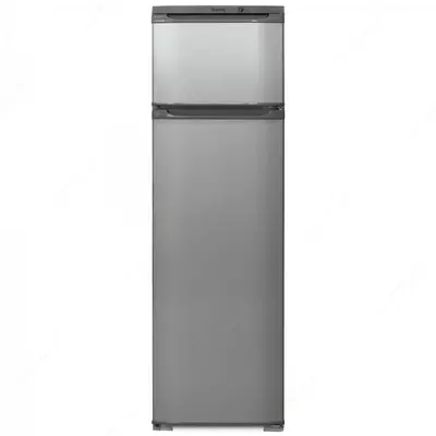 Бытовой двухкамерный холодильник "Бирюса М124" (Серебристый) 205 л