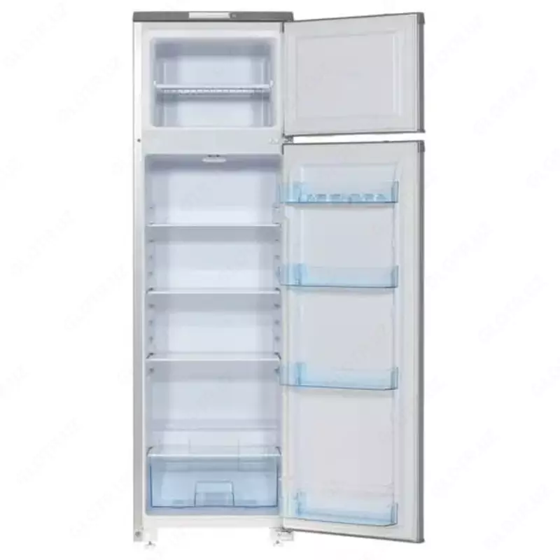 Бытовой двухкамерный холодильник "Бирюса М124" (Серебристый) 205 л