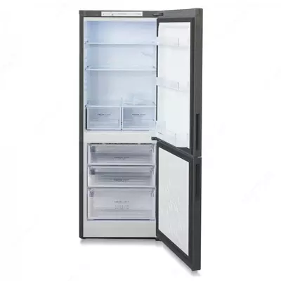 Ikki kamerali maishiy muzlatgich "Biryusa W6033" (mat grafit) 310 l