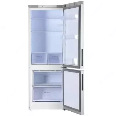 Ikki kamerali maishiy muzlatgich "Biryusa M6034" (Kumush) 295 l