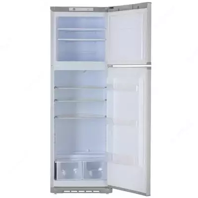 Бытовой двухкамерный холодильник "Бирюса М139" (Серебристый) 320 л