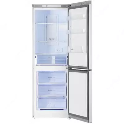 Бытовой двухкамерный холодильник "Бирюса M820NF" (Серебристый) 310 л