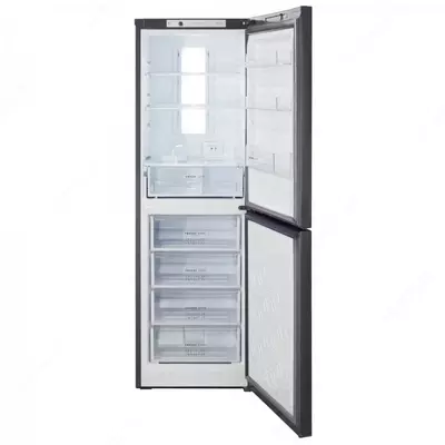 Ikki kamerali maishiy muzlatgich "Biryusa W840NF" (mat grafit) 340 l