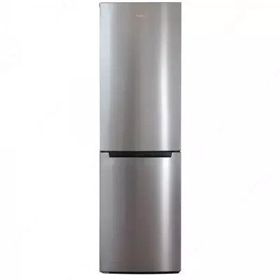 Бытовой двухкамерный холодильник "Бирюса I880NF" (Нерж. сталь) 370 л