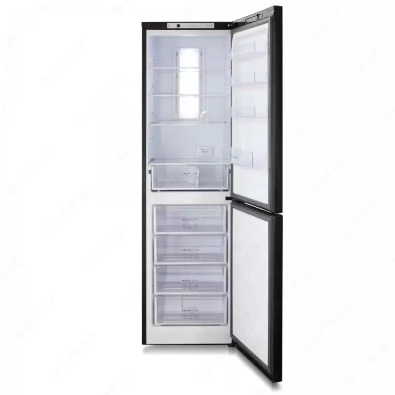 Бытовой двухкамерный холодильник "Бирюса B880NF" (Черный) 370 л - 5 687 000 сум