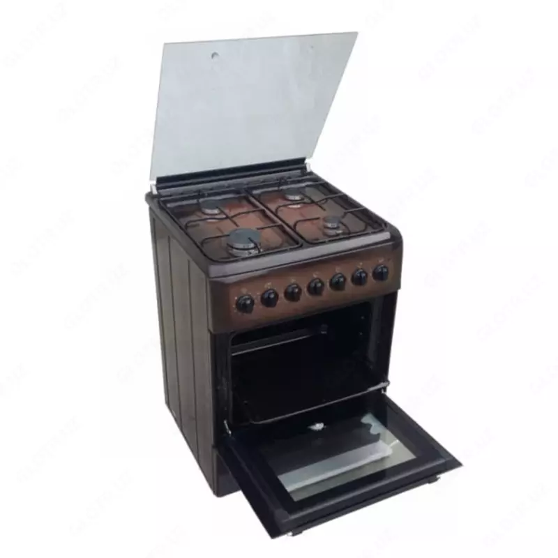 Газовая плита "Бирюса U60GG06BR" (Коричневая) 60 х 60 см