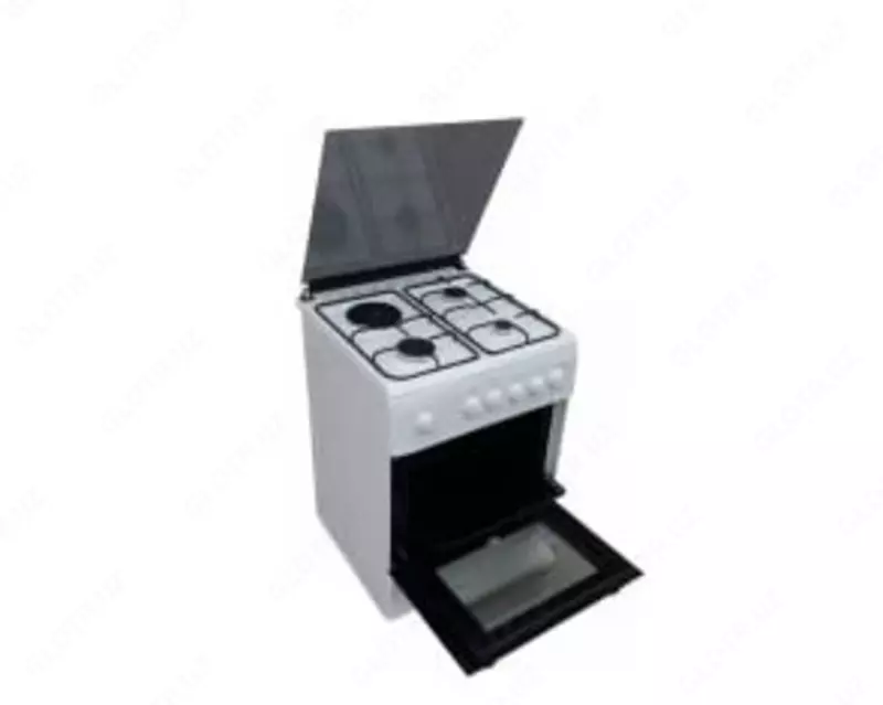 Комбинированная плита "Бирюса U60GE07W" (Белая) 60 х 60 см