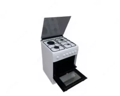 Комбинированная плита "Бирюса U60GE07W" (Белая) 60 х 60 см