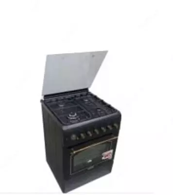 Газовая плита "Бирюса N60BG30BL" (Черная) 60 х 60 см