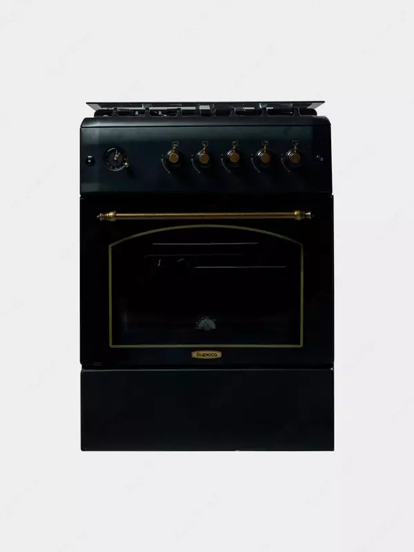 Комбинированная плита "Бирюса N60GE32BL" (Черная) 60 х 60 см