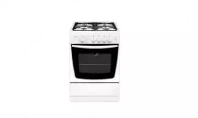 Kombinatsiyalangan pechka "Biryusa U60GE46BL" (Oq/qora) 60 x 60 sm