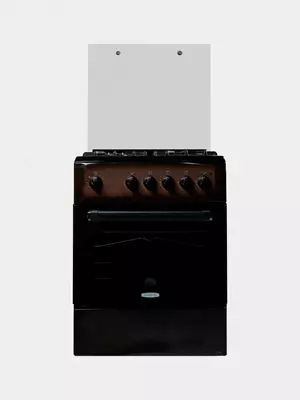 Kombinatsiyalangan pechka "Biryusa U60GE56BR" (jigarrang) 60 x 60 sm