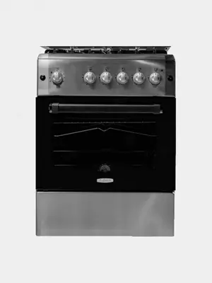 Комбинированная плита "Бирюса U60GE57SS" (Нерж. сталь) 60 х 60 см