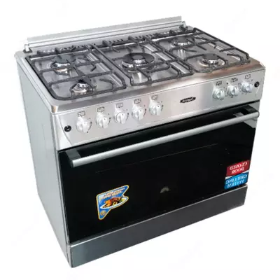 Комбинированная плита "Бирюса U90GE91SS" (Нерж. сталь) 60 х 90 см