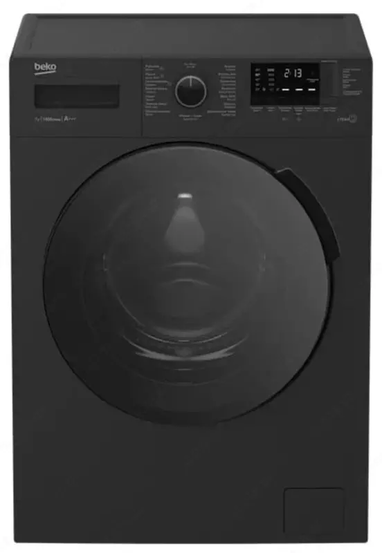 Стиральная машина автомат "BEKO WSRE7512PRA" (Черная) 7 кг