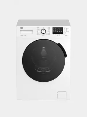 Стиральная машина автомат "BEKO WSRE6512PRW" (Белая/Черная) 6 кг