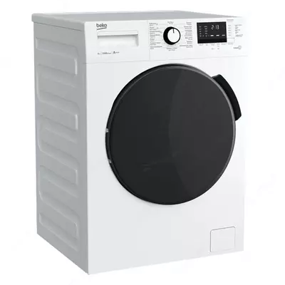 Стиральная машина автомат "BEKO WSRE6512PRW" (Белая/Черная) 6 кг
