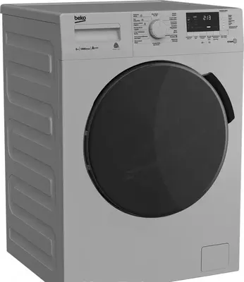 Стиральная машина автомат "BEKO WSRE6512PRS" (Серая/черная) 6 кг