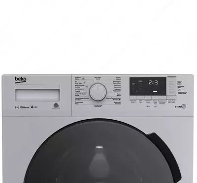 Стиральная машина автомат "BEKO WSRE6512PRS" (Серая/черная) 6 кг