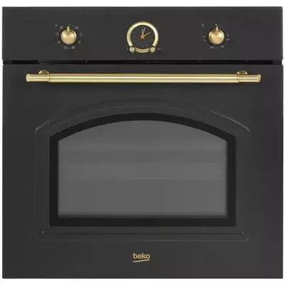 Встраиваемый Духовой шкаф "Веkо OIM27201A" (Черный/золотистый) 65 литров