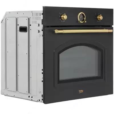 Встраиваемый Духовой шкаф "Веkо OIM27201A" (Черный/золотистый) 65 литров