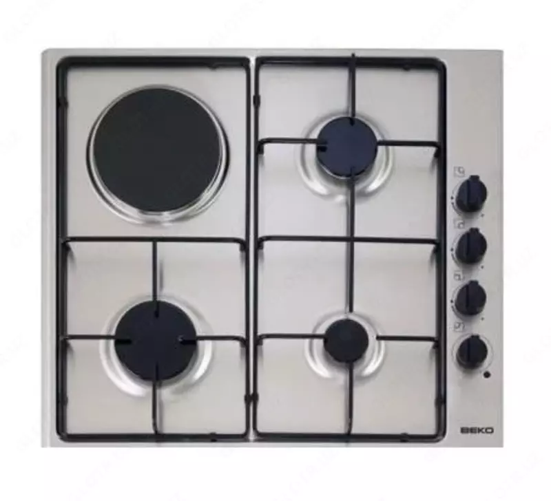 Комбинированная варочная панель "Beko HIZM 64120 SX" (Серебристая)