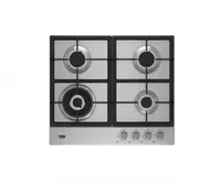 Газовая варочная панель "Beko HIAW 64225 SX" (Серебристая)