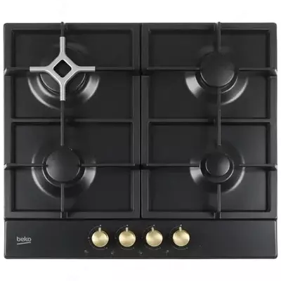"Beko HIAG64225SAR" gaz plitasi (qora/oltin)