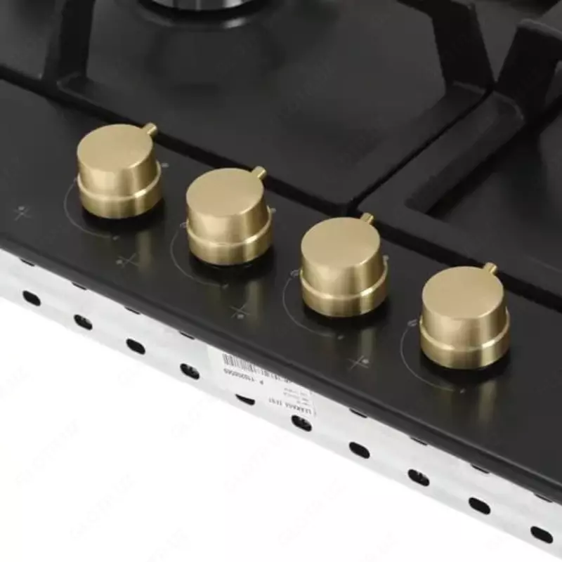 Газовая варочная панель "Beko HIAG64225SAR" (Черная/золотистая)