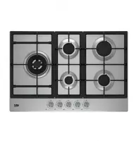 Газовая варочная панель "Beko HIAL75225SX" (Серебристая)