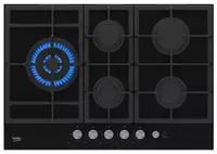 Газовая варочная панель "Beko HILL75235S" (Черное стекло)
