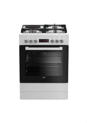 Комбинированная плита "Beko FSE63330DW Superia" (Белая) 60 х 85 см