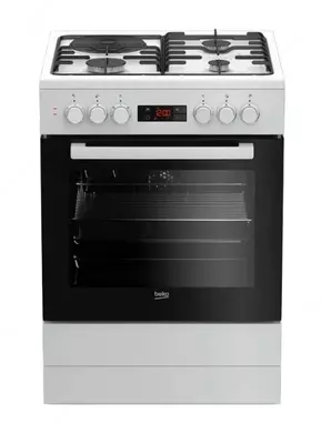 Комбинированная плита "Beko FSE63330DW Superia" (Белая) 60 х 85 см