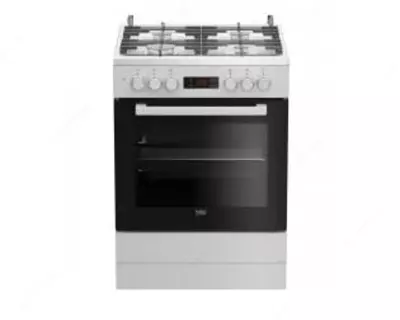 Газовая плита "Beko FSE62330GWD" (Белая) 60 х 85 см
