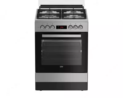 Газовая плита "Beko FSM62330DXT" (Серая) 60 х 85 см