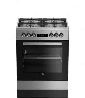 Газовая плита "Beko FSM62330DXT" (Серая) 60 х 85 см