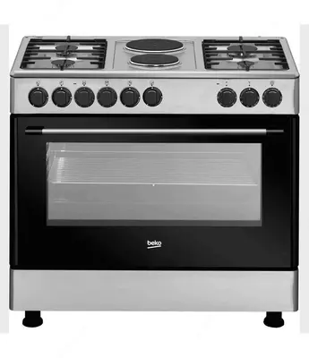 Kombinatsiyalangan pechka "Beko GE12121DX" (Kulrang) 90 x 60 sm