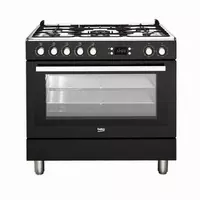 Комбинированная плита "Beko GM15310DB" (Черная) 90 х 60 см