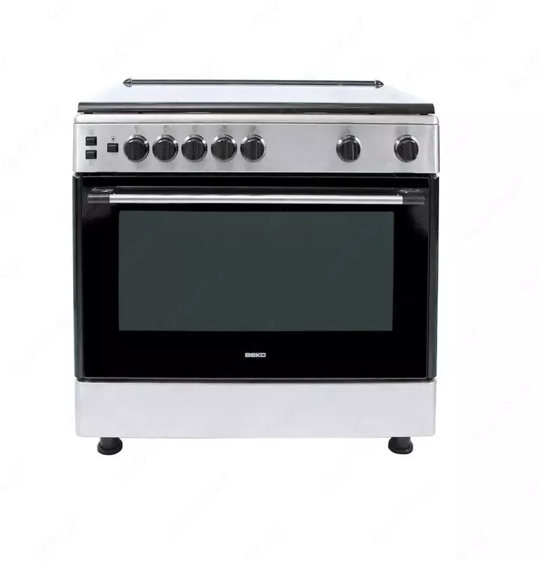 Газовая плита "Beko GG15115DX" (Белая) 90 х 60 см