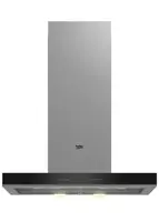Каминная Вытяжка "Beko Beyond BHCB63640B" (Черное стекло) 60 см