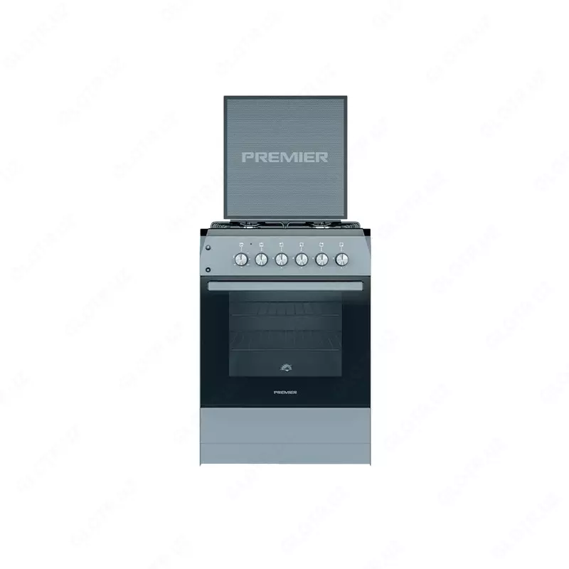 Комбинированная плита "PRЕMIER Eco PRM-WG60-E40S" (Серебристая) 60 х 85 х 60 см