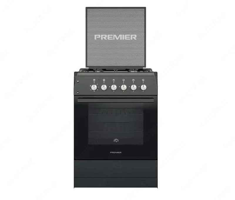 Kombinatsiyalangan pechka "PREMIER Eco PRM-WG60-E40BL" (Qora) 60 x 85 x 60 sm