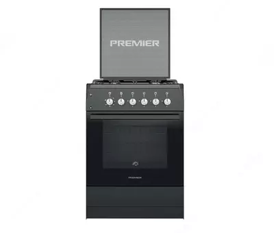 Kombinatsiyalangan pechka "PREMIER Eco PRM-WG60-E40BL" (Qora) 60 x 85 x 60 sm