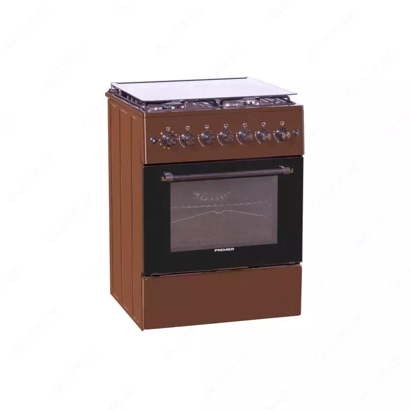 "PREMIER Mid BT60F-40VBR" gaz plitasi (jigarrang) 60 x 85 x 60 sm