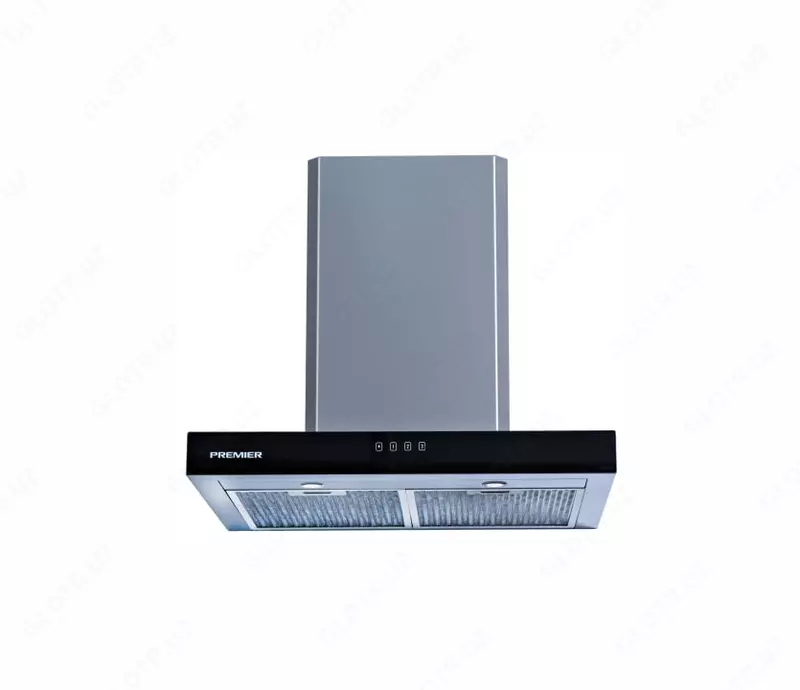 Каминная Вытяжка "PREMIER T Shape S" Turbo sen (Серебристая) 60 см