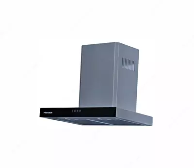 Kamin qalpoqchasi "PREMIER T Shape S" Turbo sen (Kumush) 60 sm