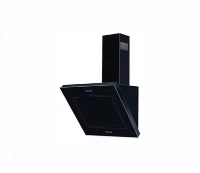 Наклонная Вытяжка "PREMIER Glass E BL" Turbo sen (Черная) 60 см