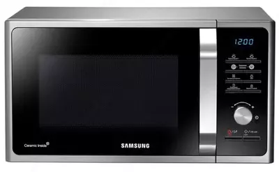 Микроволновая печь "Samsung MS23F302TAS" (Серебристая) 23 литра
