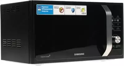 Mikroto'lqinli pech "Samsung MS23F302TAK" (Qora) 23 litr